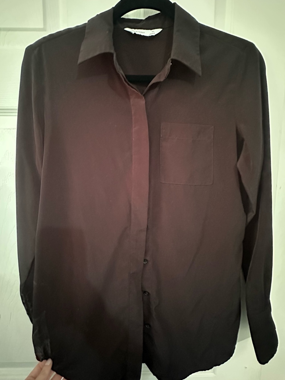 Nine West Black Women's Button-Down Shirt